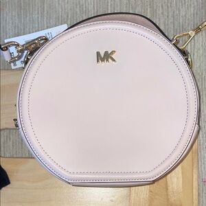 Michael Kors Light Pink Round Crossbody Bag